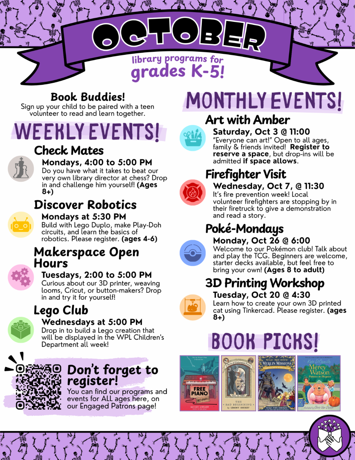 An image of the front of the current children's newsletter